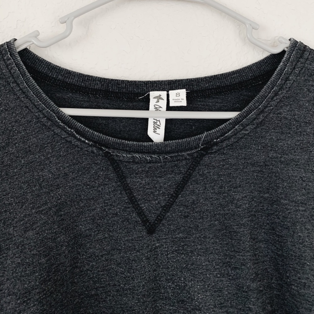 High Low Crewneck Sweater